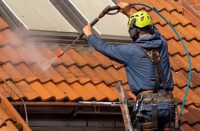 Démoussage et hydrofuge de toiture à Glorianes